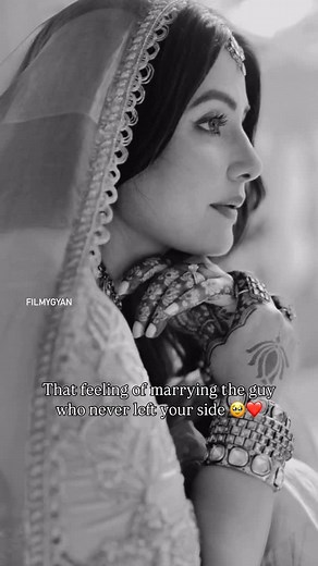 F I L M Y G Y A N on Instagram: "Hina Khan, this bride beat cancer and found forever 🥹❤️🙈 📸: @realhinakhan"