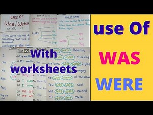 Use Of Was Were /Was Were use In English /Was Were use in English Grammar/