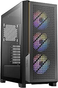 Antec Performance Series P20C ARGB, Massive Metal Mesh Front Panel, 3 x 120mm ARGB Fans & ARGB Hub, Type-C 3.2 Gen2 Ready, 2 x 360 mm Radiator Simultaneously, GPU Bracket, Mid-Tower E-ATX PC Case
