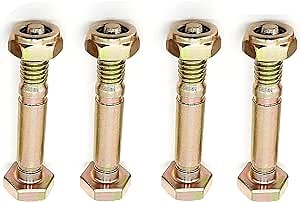 (4 Set) 51001500 51001 5/16" Snow Blower Shear Pin Bolts and Nuts Replacement 13865 7091550 7091550YP 91550 Toro 3285-11 Oregon 80-740 Rotary 916 Shear Pins & Lock-Nuts