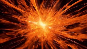 Fiery Explosion Abstract fiery explosion with radiating energy, intense heat and light. Perfect for designs related to power, energy, or destruction.