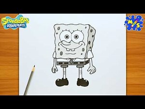 SpongeBob Drawing Easy | How to Draw SpongeBob SquarePants Pencil Sketch