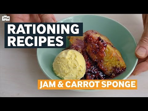 Rationing Recipes from the Second World War | Jam & Carrot Sponge