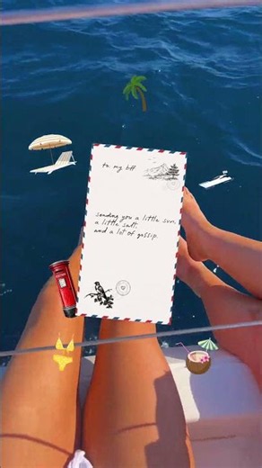 sending a digital postcard after a vacation to girl bestie | hey postcard app