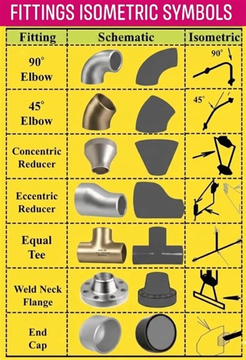 Types of Pipe Fittings & Symbols ‼️ ✅ Visit weldfabworld.com #mechanical #fblifestyle #EngineeringCommunity #mechanicalengineering #mechanicalstudent #oilandgasindustry #pipefittings #pipefabrication #pipewelder #pipingtips #pipingflowers #pipingsupervisor #pipingdesign #Pipefitter #pipeline #PipingSolutions #PipingLayout #viralpost2024 #fblifestyle #viralpost2025 #reelschallengereelschallenge #fbpost2025シ #viralchallengevideochallenge #viralpost2024シ #reelsviralシfbRavelyn | Welding Fabrication 
