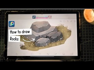 How To Draw Rocks in Ibis Paint X - Part 1