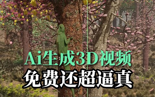 Ai生成3D视频，超逼真