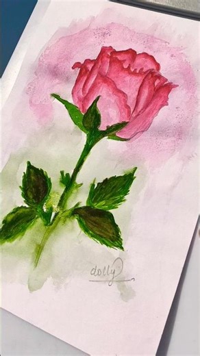 step by step Rose🌹#art #stepbystep #love #rose #trendingshorts