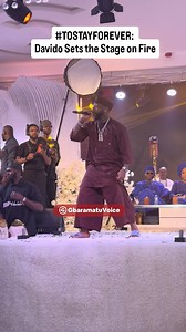 10K views · 2.6K reactions | #TOSTAYFOREVER: Davido Sets the Stage on Fire The energy is electric as Davido takes the stage, giving an unforgettable live performance that has everyone on their feet at the grand marriage reception of Dr. Tosan Ejiro and Samuel Adebayo Tayo at Cedar Event Center, Airport Road, Warri, Delta State.  LIVE on GbaramatuVoice! #GbaramatuVoiceTV #TostayForever #DavidoLive #LuxuryWedding #WarriEvents #GbaramatuVoice | GbaramatuVoice TV | Facebook