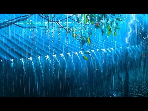 Listen to Healing and Sleep Soundly with Pounding Rain & Rolling Thunder on a Roof at a Cozy Cottage