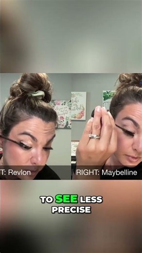 Revlon vs. Maybelline Mascara: Clumps, Smudges, and Which Wins? #shorts
