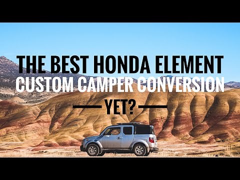 Best Honda Element Custom Camper Conversion Yet? ||| Vanlife Camper Tour