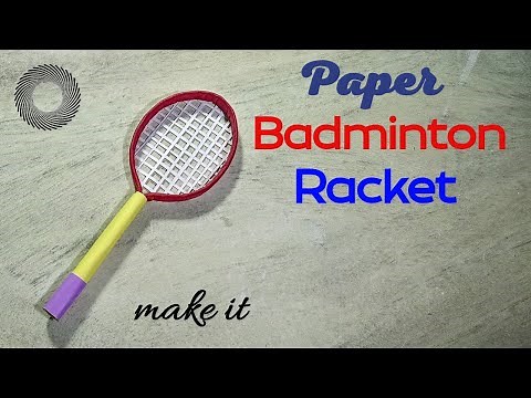 How to make paper badminton racket | R black craft studio.