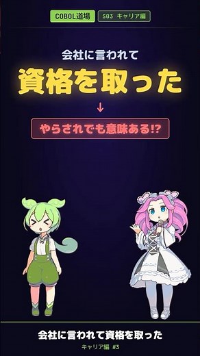 【COBOLキャリア編 #3】資格は意味あるのか問題