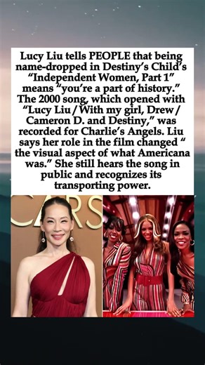 Lucy Liu on Destiny’s Child Name Drop in “Independent Women”: “You’re a Part of History” #LucyLiu