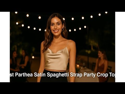 👚 Avidlove Silk Satin Camisole Y2k Tank Top | Best Parthea Satin Spaghetti Strap Party Crop Top 👚