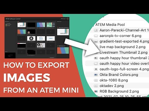 How to export images from the ATEM Mini Media Pool to a computer // Quick Tips
