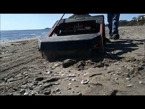 SAND MAN: Barber's Walk-Behind Beach Cleaner