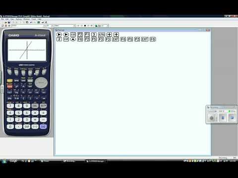Using a Casio fx-9750GII to graph a line
