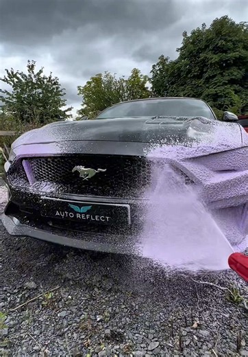Ford Mustang Covered in Snow Foam: Satisfying Detailing ASMR