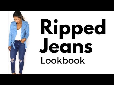 How to Style Distressed Denim / Ripped Jeans