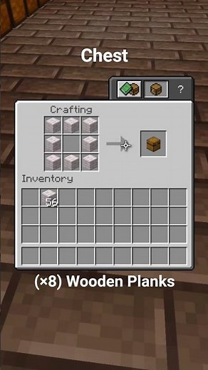 How to CRAFT A CHEST! 🗄️ Utility Burst #2 #Minecraft #Shorts