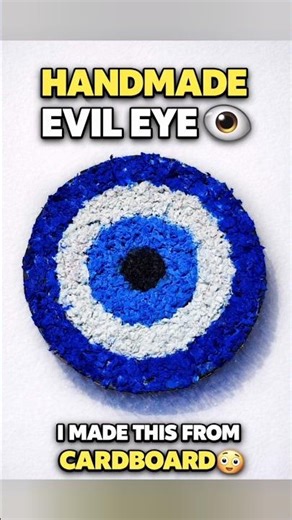 Made EVIL EYE from Cardboard 😳 | DIY Wall Decor #wallhangingcraftdecor