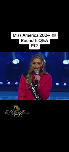 Miss America 2024 On Stage Q&A