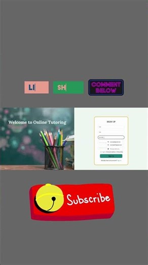 Basic Sign Up Form Website Using HTML & CSS