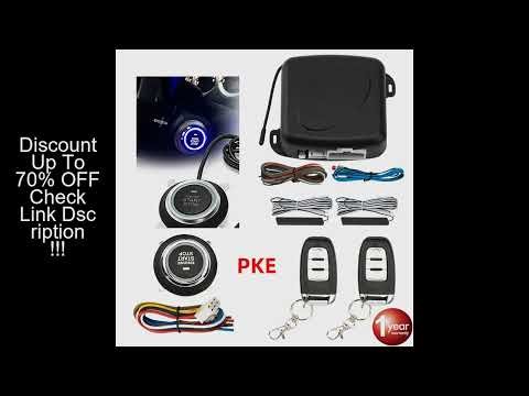 Car Alarm Remote Control PKE Car Keyless Entry Engine Start Alarm System Push Button Remote Starter