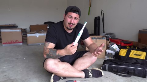 I built world's largest electric toothbrush