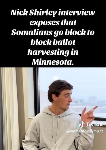 From Wall Street Apes on X: Nick Shirley interview exposes Somalians go block to block ballot harvesting in Minnesota They’ll have 1 Somalian go collect all the ballots for entire complexes, sometimes ‘9 ballots’ per apartment home, and then submit them all for Democrats, “nobody tracks” WHAT IS THIS?!?! “Major massive apartment complex — That entire block will then go and vote for one specific candidate — They'll have one person go there and collect all the ballots and nobody tracks. They could