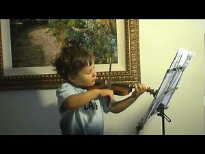 3 year old Jonathan playing "Allegro"