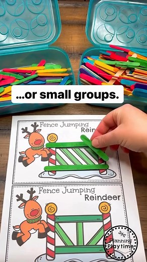 Comment “REINDEER” for stress-free December mornings!🦌 Perfect for Preschool Kindergarten and AMAZING for hands-on learning. These December Morning Tubs keep kids busy with: 💡 Christmas light shape mats 🎄 Alphabet wreath letter finds 🍭 Candy cane light strand patterns 🧦 Stocking letter match … and tons more playful learning! Engaging. Festive. Zero prep. Drop “REINDEER” to grab these merry morning activities! | Planning Playtime - Learning Through Play