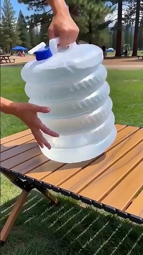 Foldable Water Container 😍Perfect for Camping, Travel & Emergencies! 💧 #youtubeshorts #viralproducts