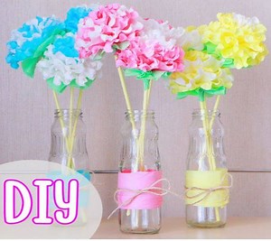 How-to- Paper Napkin Flowers! By: NataliDoma DIY Tutorials | DIY Beauty Channel