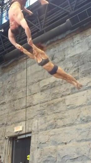 TBT training in Montreal for our first show with @cirquedusoleil “Reflekt” still one of the most beautiful shows we have ever been a part of. #duotrapeze #aerialist #duotranscend #cirque #cirquedusoleil #acrobatics #aerialistofig #gymnastics #training #choreography #bodyweightworkout #workingmom #marriedlife #balletdancer #fitmomsofig #eventplanners #evententertainment #specialevents #tourlife #bodybuilding #functionalfitness #coupleworkout | Duo Transcend