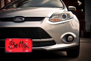 Personalized Airbrush License Plate: Custom Aluminum Car Tag - Etsy