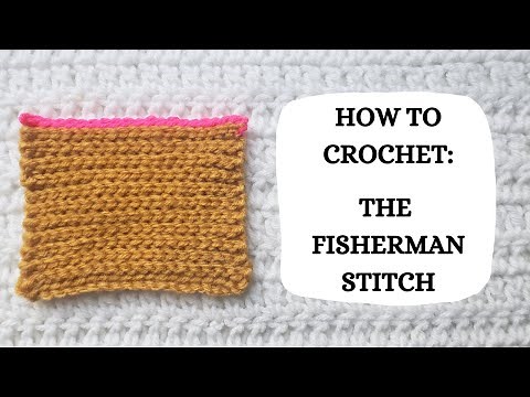 How To Crochet: Fisherman Stitch | Tutorial, DIY, Beginner Crochet, Basic Crochet, Easy, Fun, Cute 👏