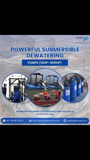 DWP Submersible Pumps are designed to deliver reliable and efficient dewatering performance in demanding environments. Available in a wide capacity range from 10 HP to 900 HP, these pumps are selected and configured as per customer requirements to ensure optimal results at every site. Built for continuous operation, they offer high discharge efficiency, robust construction, and long service life, making them ideal for construction, mining, and industrial applications where dependable water manag