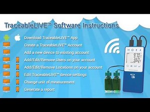 TraceableLIVE™ Software Instructions Quick Navigation Video