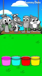 NEW Perfect Puzzle Challenge! - Jump into the correct color bucket | Sprunki x Brainrot 💕😵 #sprunki | Zippy Animation