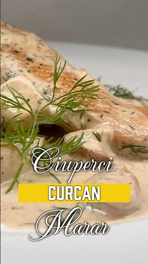 ✨ Piept de curcan cu sos cremos de hribi și usturoi 🍄 | Rețetă simplă și delicioasă #pozecugust