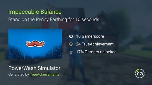 Impeccable Balance achievement in PowerWash Simulator