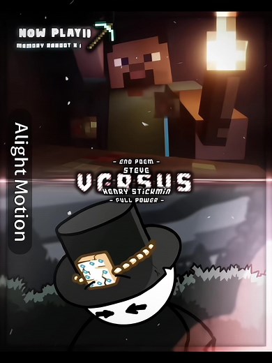 Steve (End Poem) Vs Henry Stickmin | Both Tier - Low Multiversal | #fyp #foryou #fypシ #edit #animation #vs #battle #stickman #minecraft