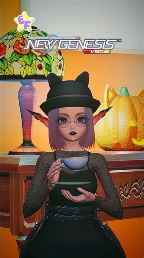 [PSO2: NGS] Cozy season is HERE! 🎃🍂☕️ #pso2 #pso2na #pso2ngs