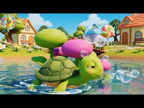 Little Turtle Goes Splash Splash Splash | Fun Kids Rhyme for Toddlers