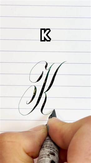 Elegant Capital K in Calligraphy 🖋️