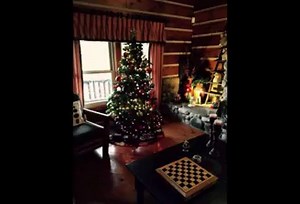 Decorating your log cabin home at Christmas has never been more cozy and rustic. Get more decorating tips from our pinterest page and give us a follow @ www.pinterest.com/theoriginallogc | The Original Log Cabin Homes