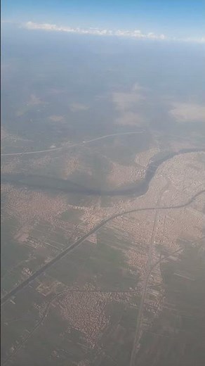 Stunning Aerial View of Egypt’s Nile Delta! ✈️🇪🇬